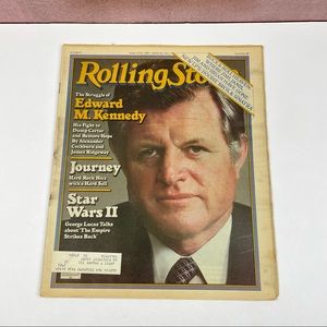 Vintage Rolling Stone Magazine June 12, 1980 Edward Kennedy Journey Star Wars